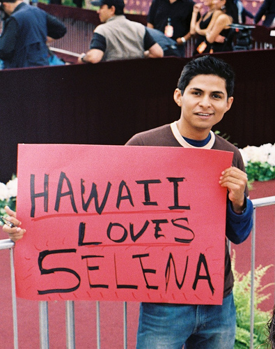 At the Selena Vive Concert
